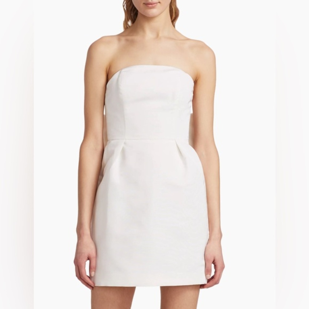 Alexia María Silk Faille Bow-Back Mini Dress US 10 $795